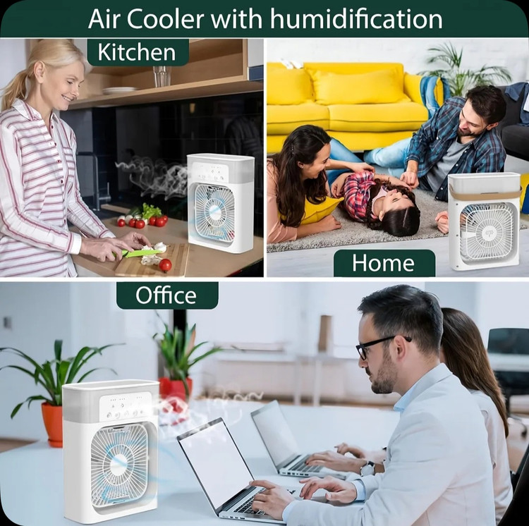 پنکه رومیزی هیسر پنکه مه پاش رومیزی مدل Air Cooler Fan