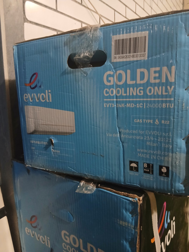 کولرگازی ایوولی 24000 T3 گلدن مدل EVT3-24K-MD-1