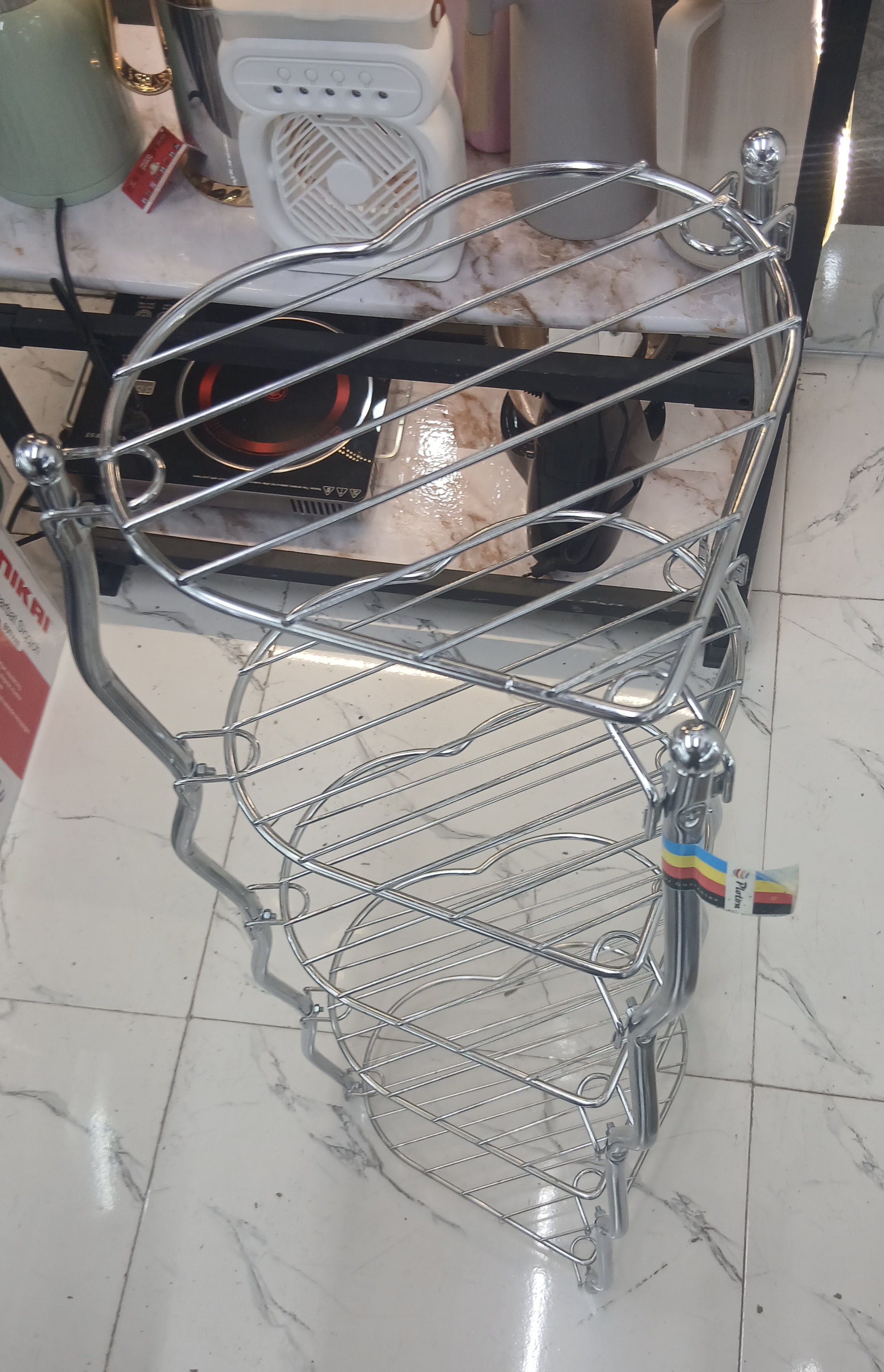 پایه قابلمه ۵ طبقه استیل قلبی ، دایره ای.اقساط+ارسال رایگان